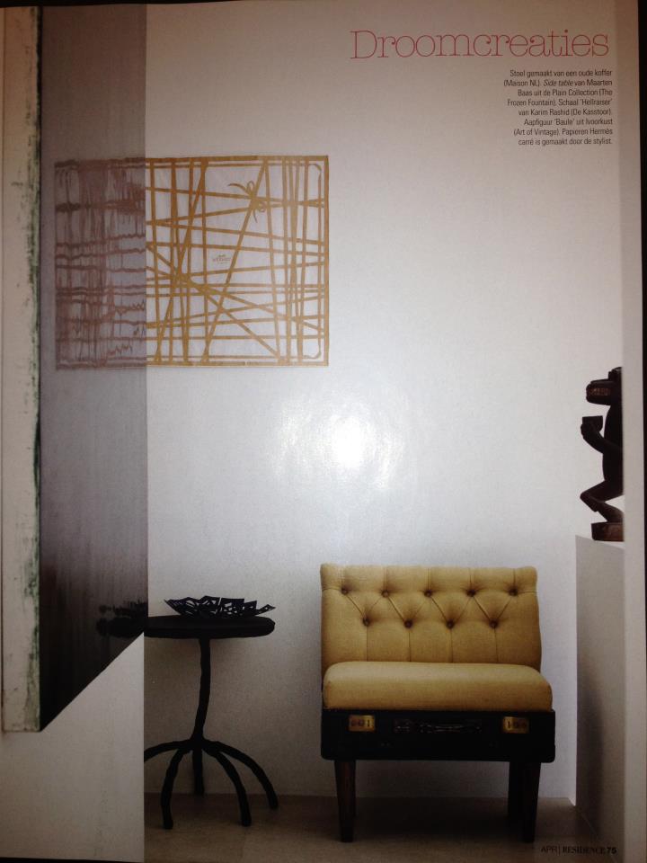 Recreate Suitcase Chair in Residence Magazine April 2012 - via MaisonNL