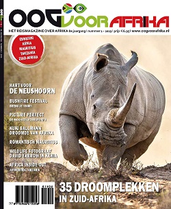 Cover Oog voor Afrika magazine Rhino Sept 2019